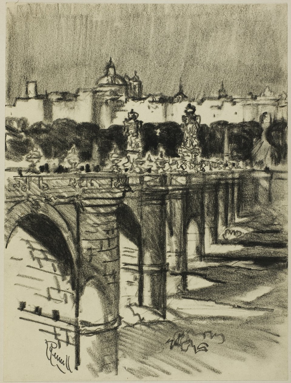 A ponte de Toledo, Madrid de Joseph Pennell