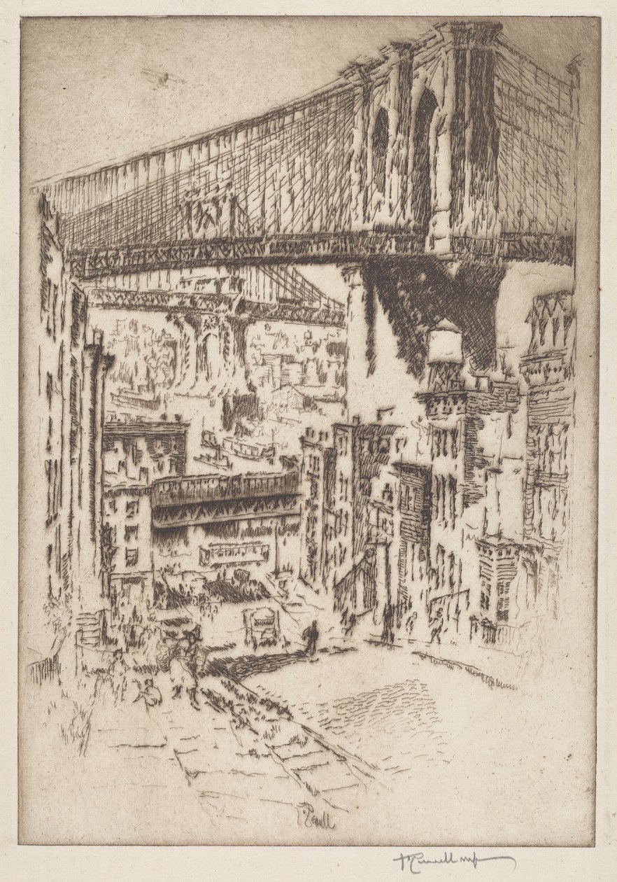 As pontes, do Brooklyn de Joseph Pennell