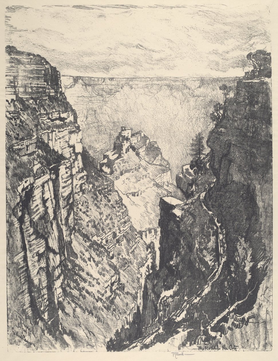 A Trilha do Anjo Brilhante, 1912. de Joseph Pennell