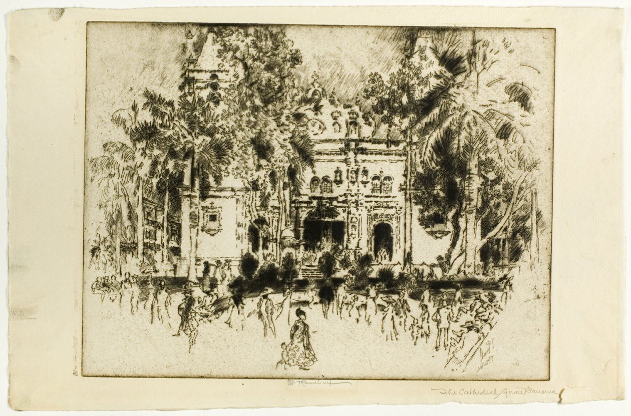 A Catedral, Panamá de Joseph Pennell