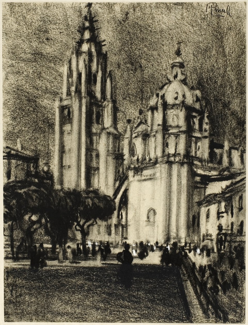 A Catedral, Toledo de Joseph Pennell