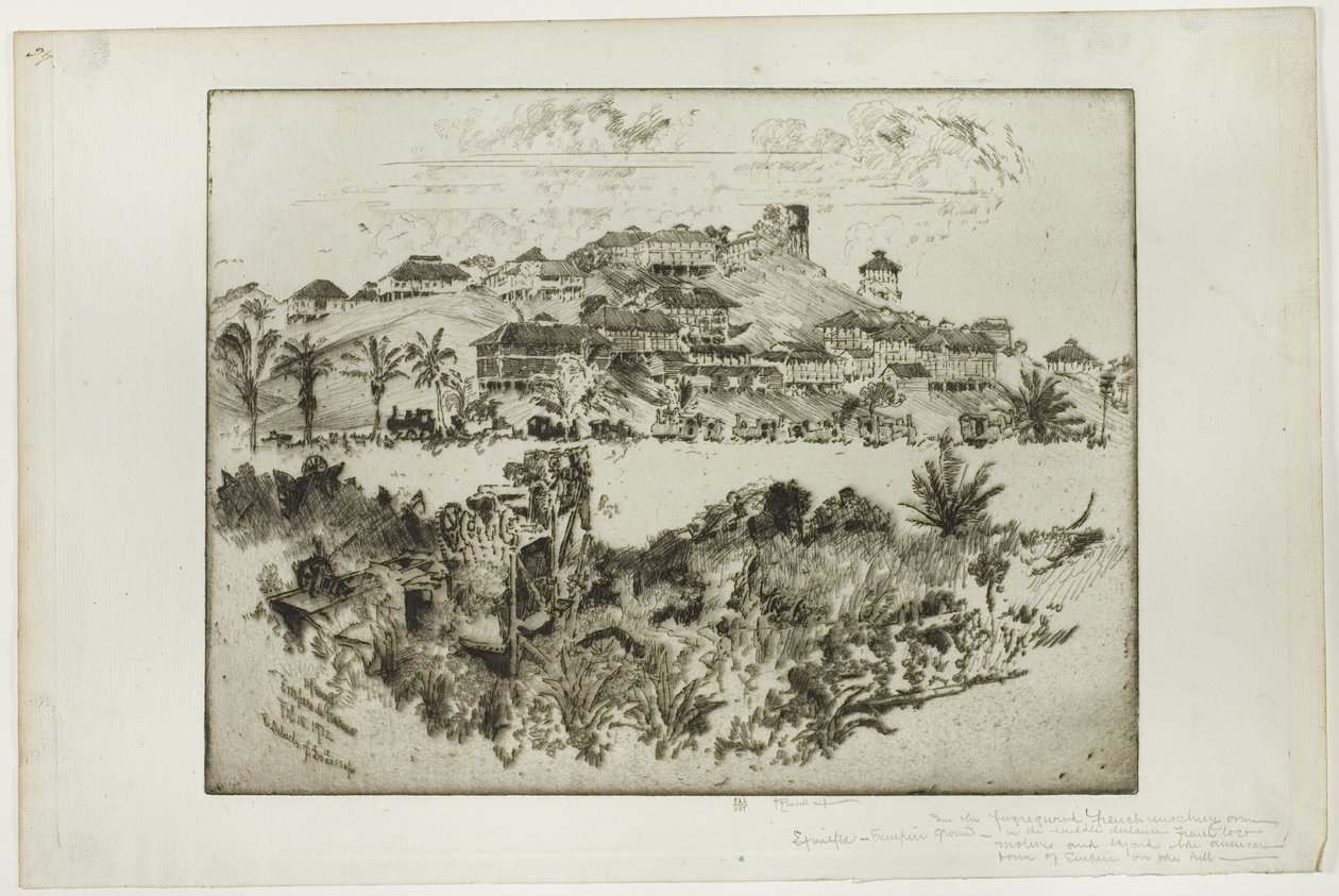 O Debacle de Lesseps, Panamá de Joseph Pennell