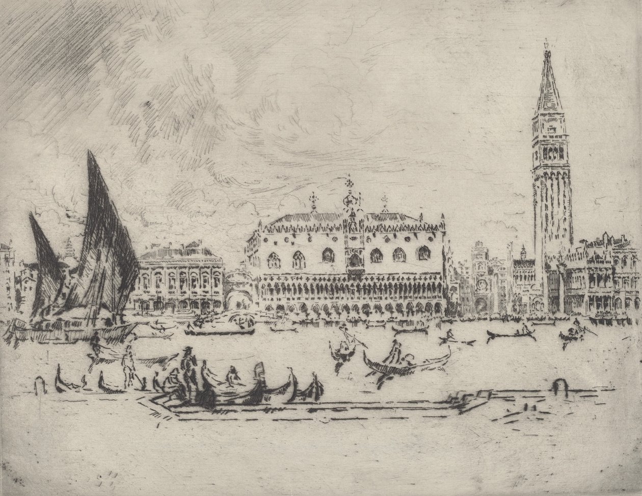 O Palácio Ducal, 1883. de Joseph Pennell