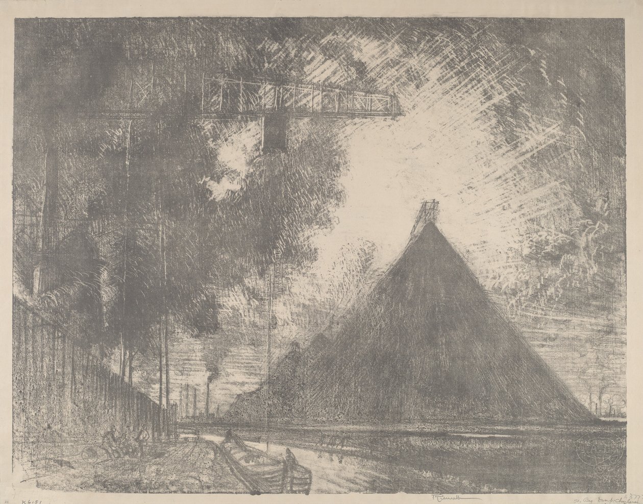 O lixão, Charleroi de Joseph Pennell