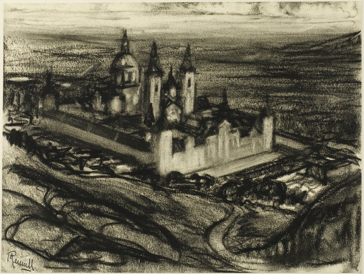 O Escorial desde a Cadeira de Filipe de Joseph Pennell