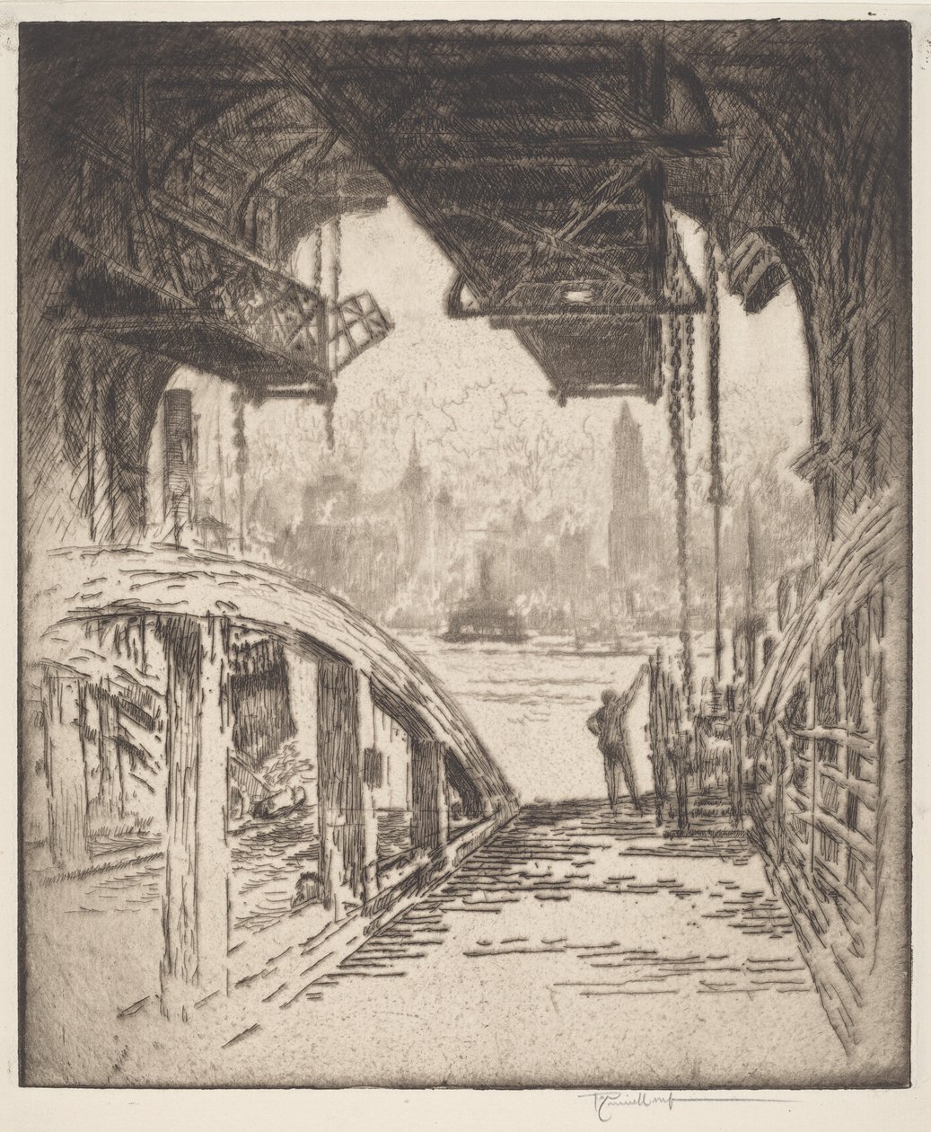 A casa da balsa de Joseph Pennell