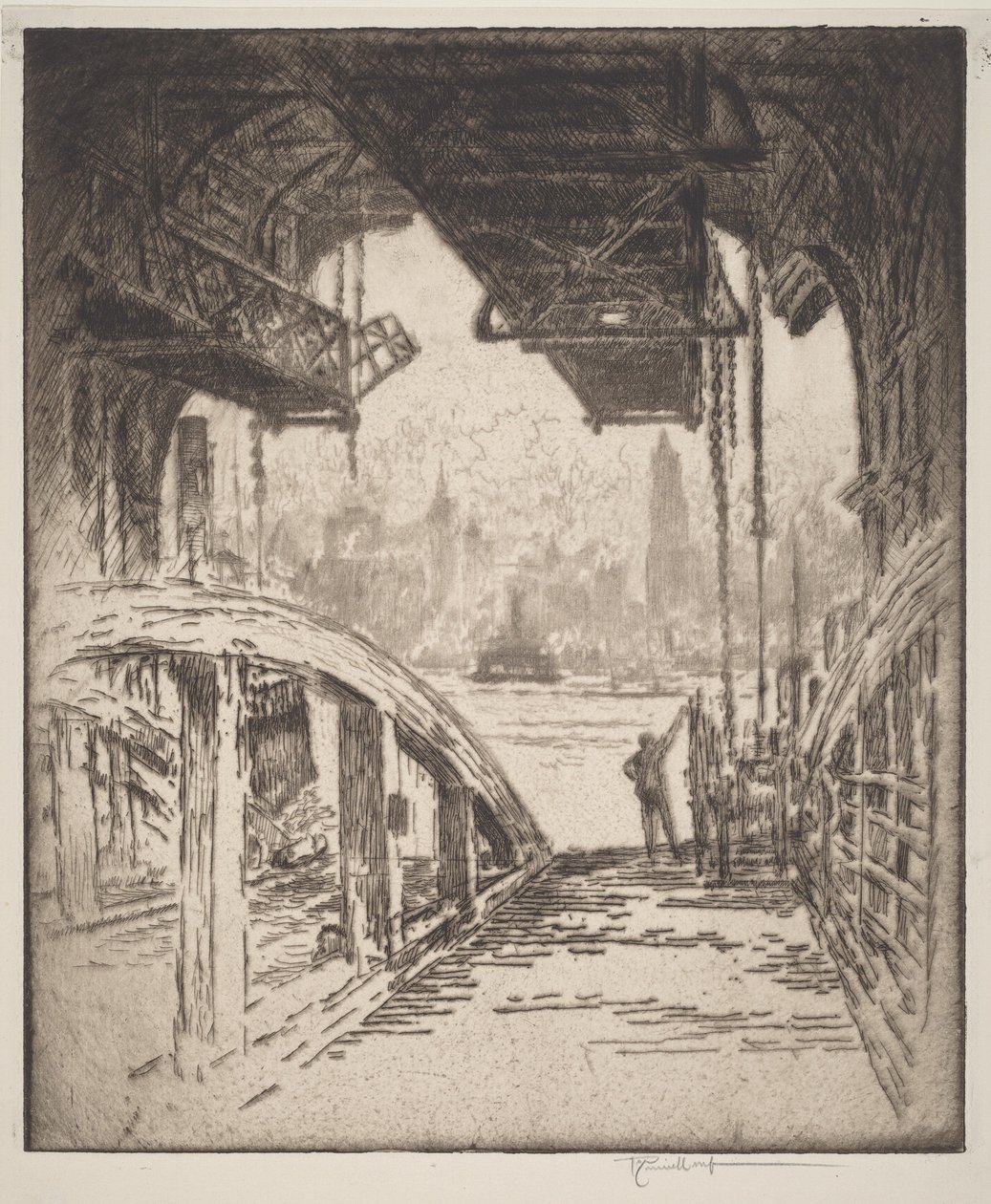 A casa do ferry de Joseph Pennell