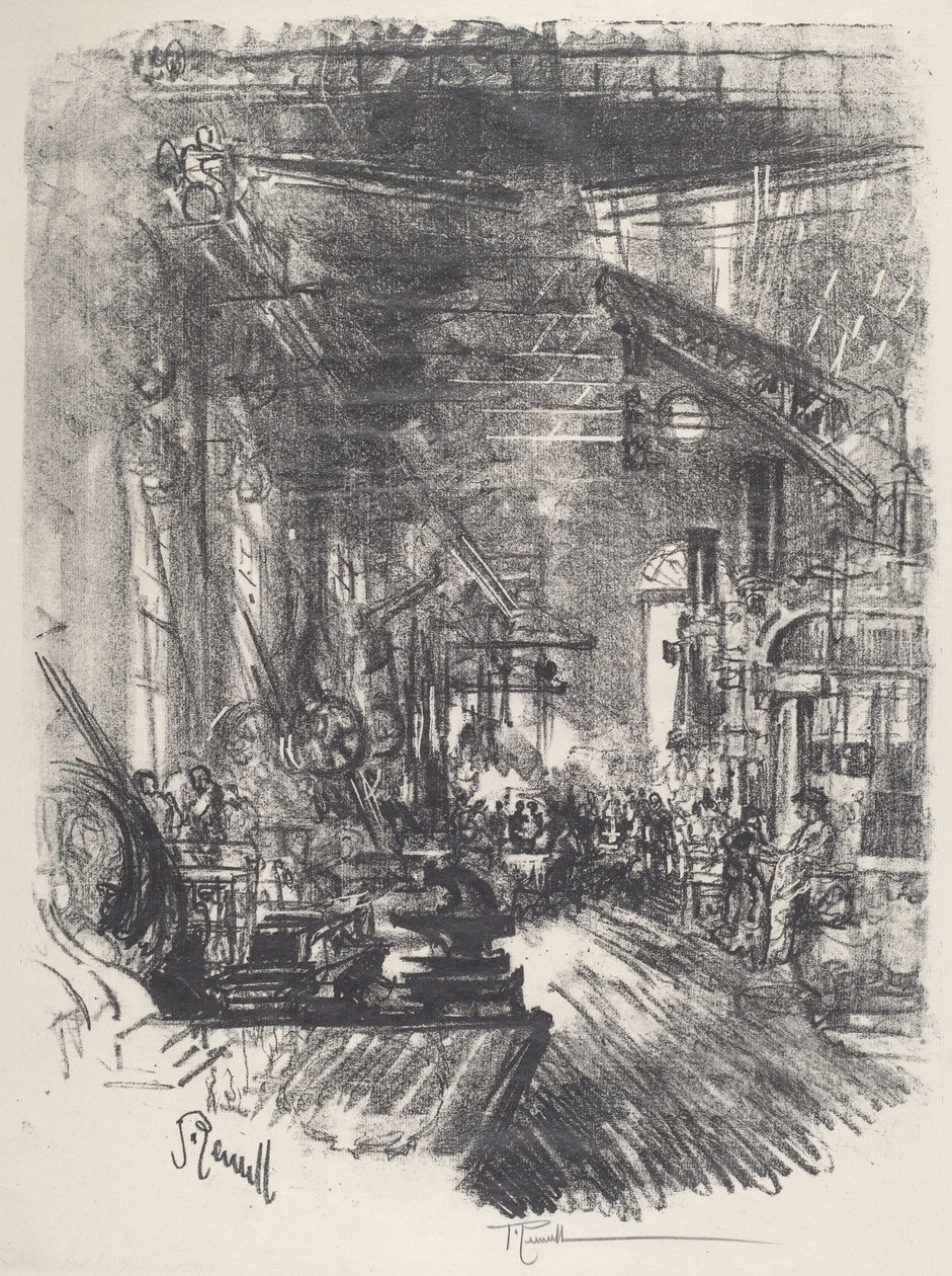 As Forjas, 1917. de Joseph Pennell
