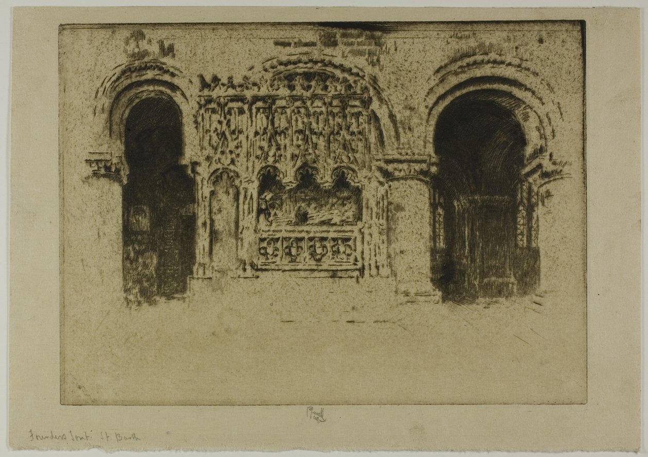 Túmulo do Fundador, Igreja de São Bartolomeu o Grande de Joseph Pennell