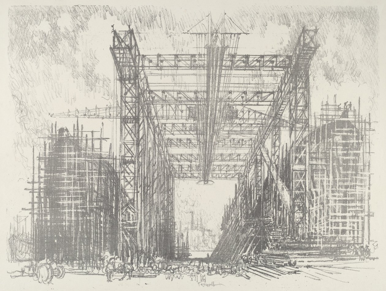 O Pórtico, 1916. de Joseph Pennell