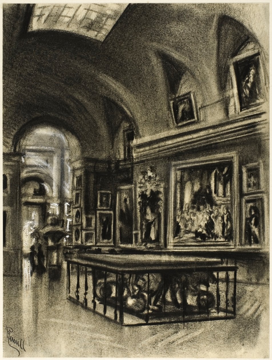 A Grande Galeria do Prado de Joseph Pennell
