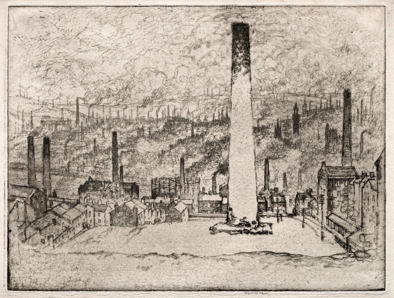 A Grande Chaminé, Bradford de Joseph Pennell