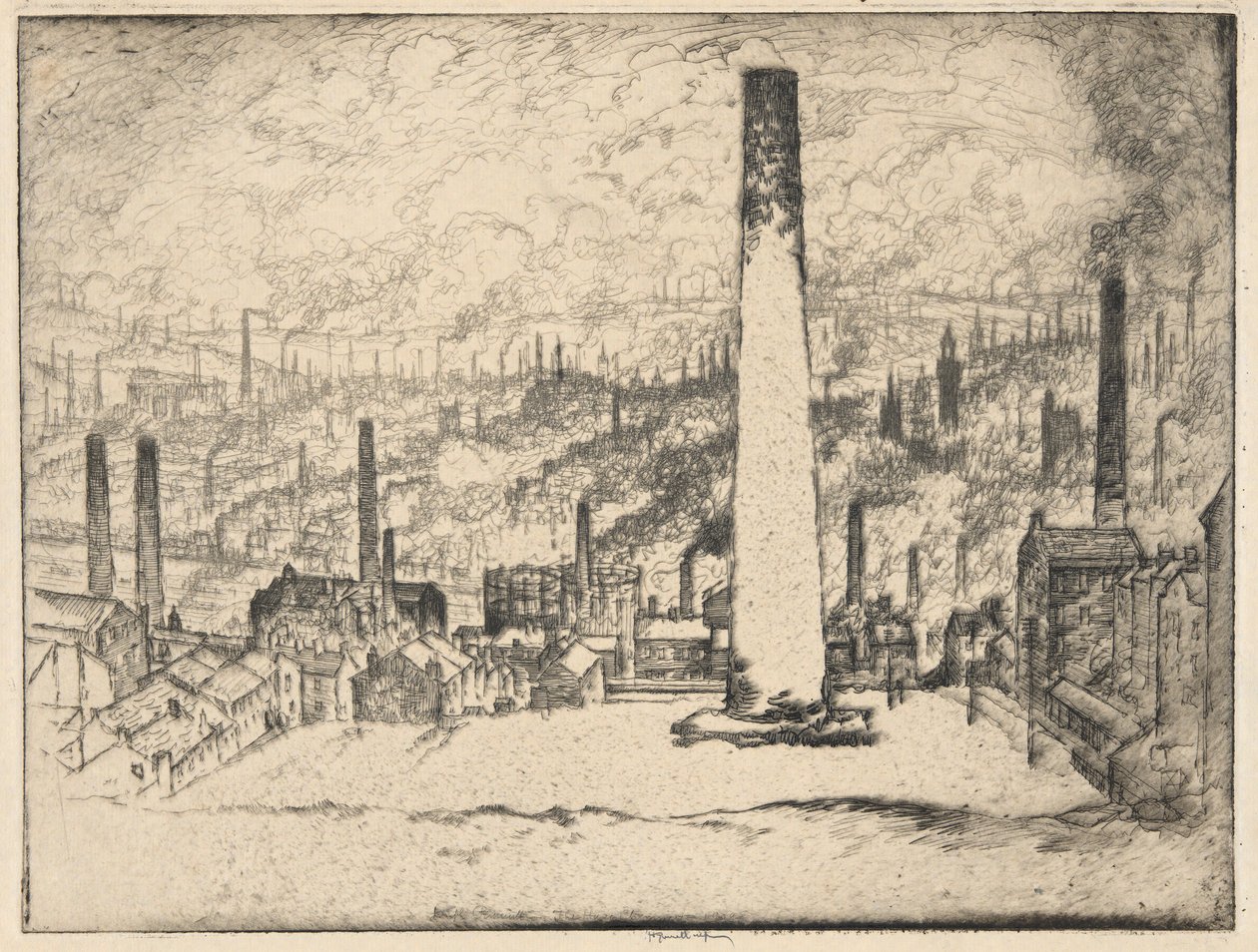 A Grande Chaminé, Bradford de Joseph Pennell
