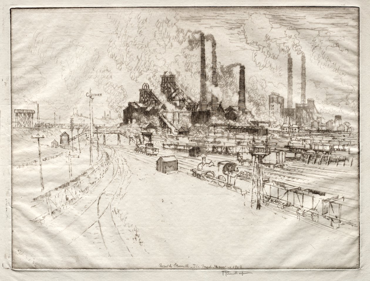 The Great Main, perto de Sheffield de Joseph Pennell