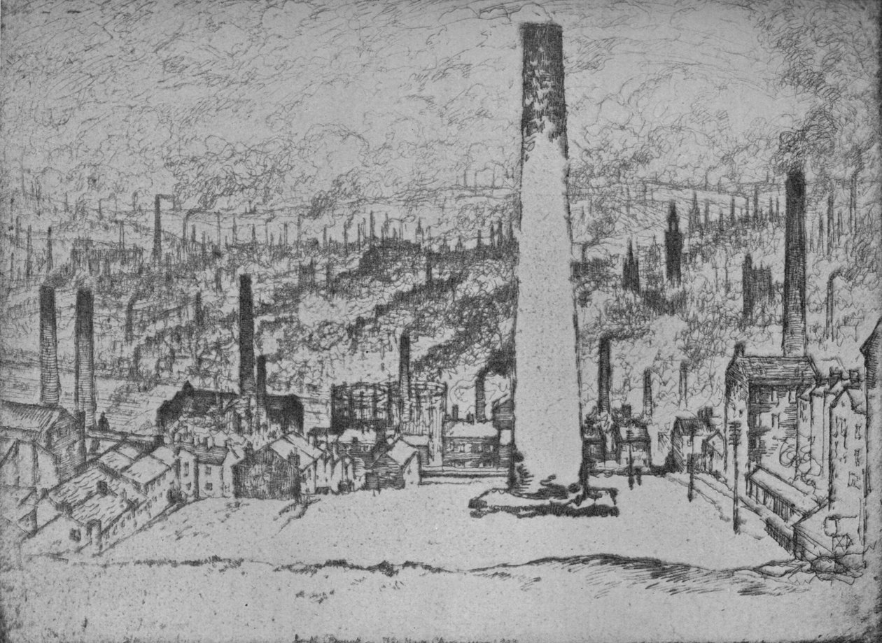 A Grande Pilha, Bradford, 1909 de Joseph Pennell
