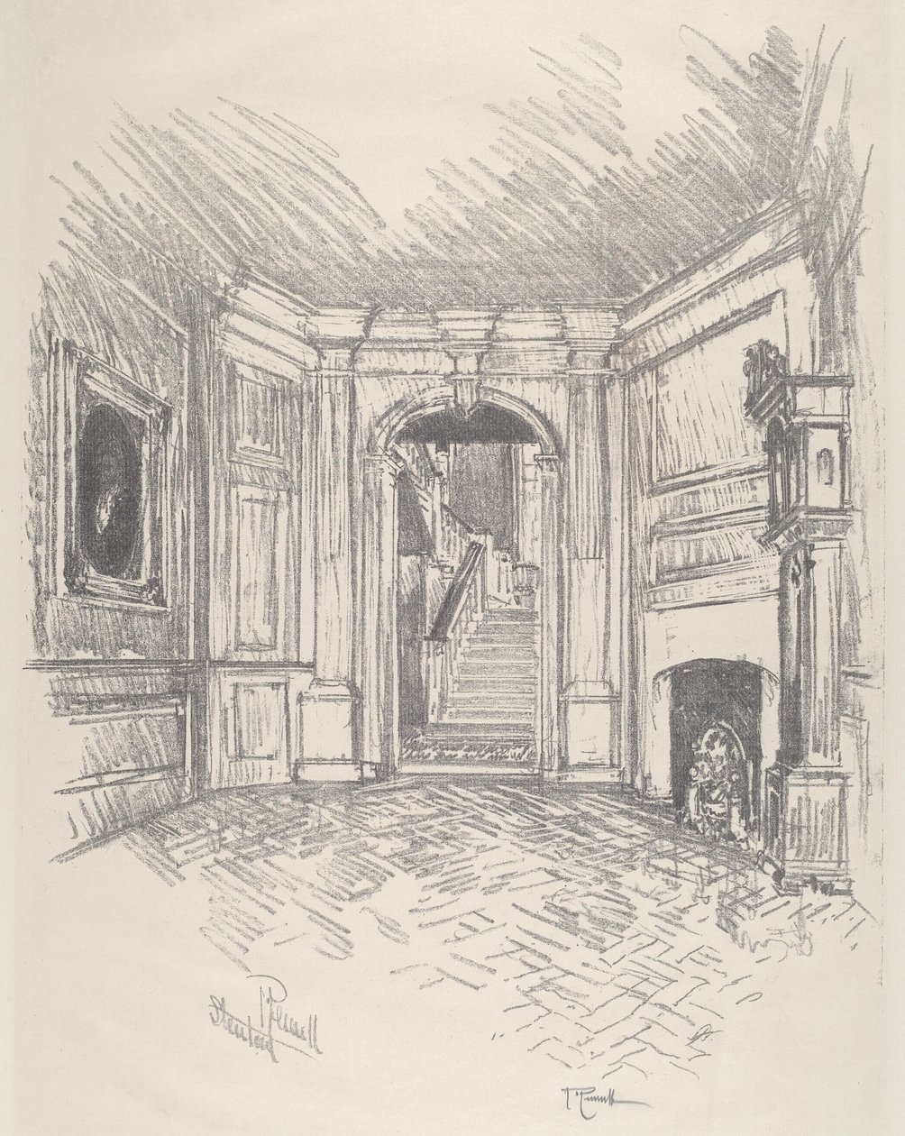 O Salão, Stenton de Joseph Pennell