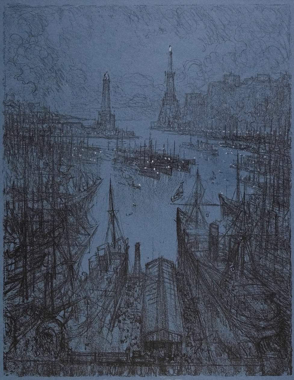 O Porto, Gênova, 1913 de Joseph Pennell