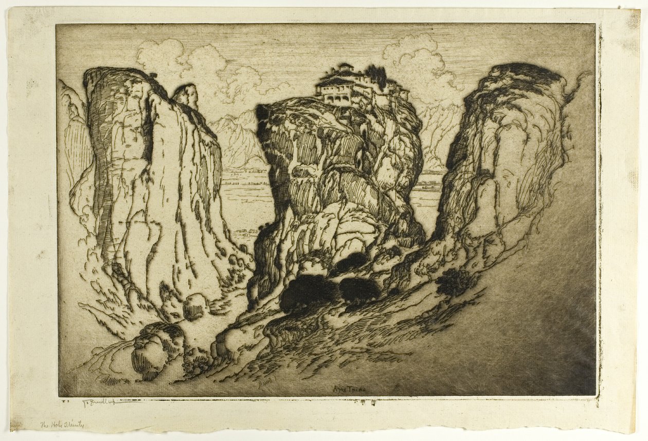A Santíssima Trindade dos Castelos no Ar de Joseph Pennell