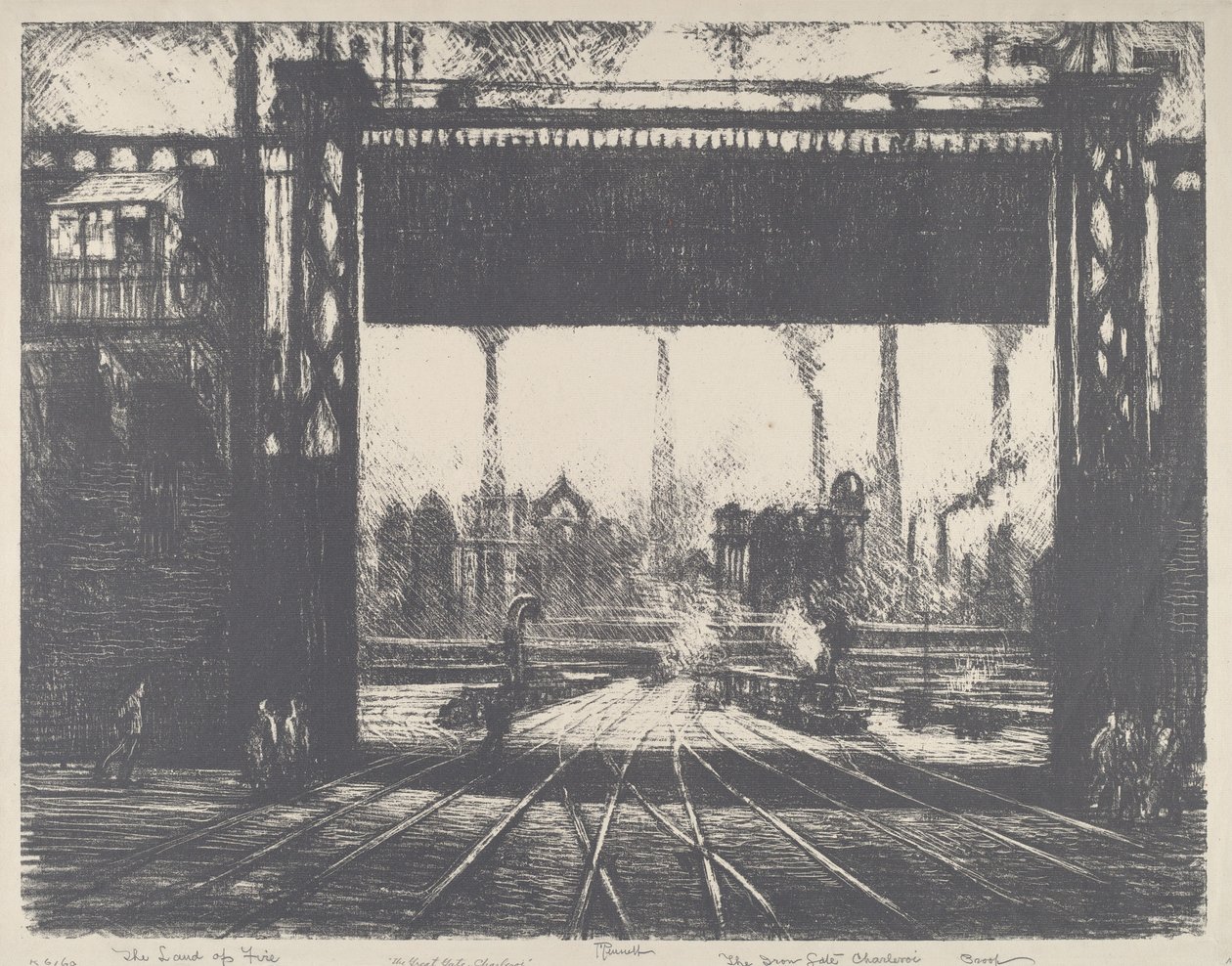 O Portão de Ferro, Charleroi de Joseph Pennell