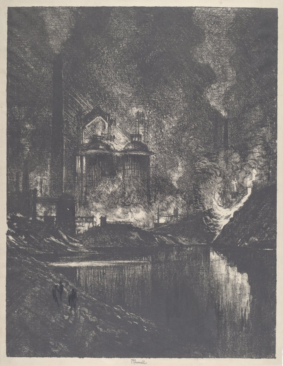 O Lago de Fogo, Charleroi de Joseph Pennell