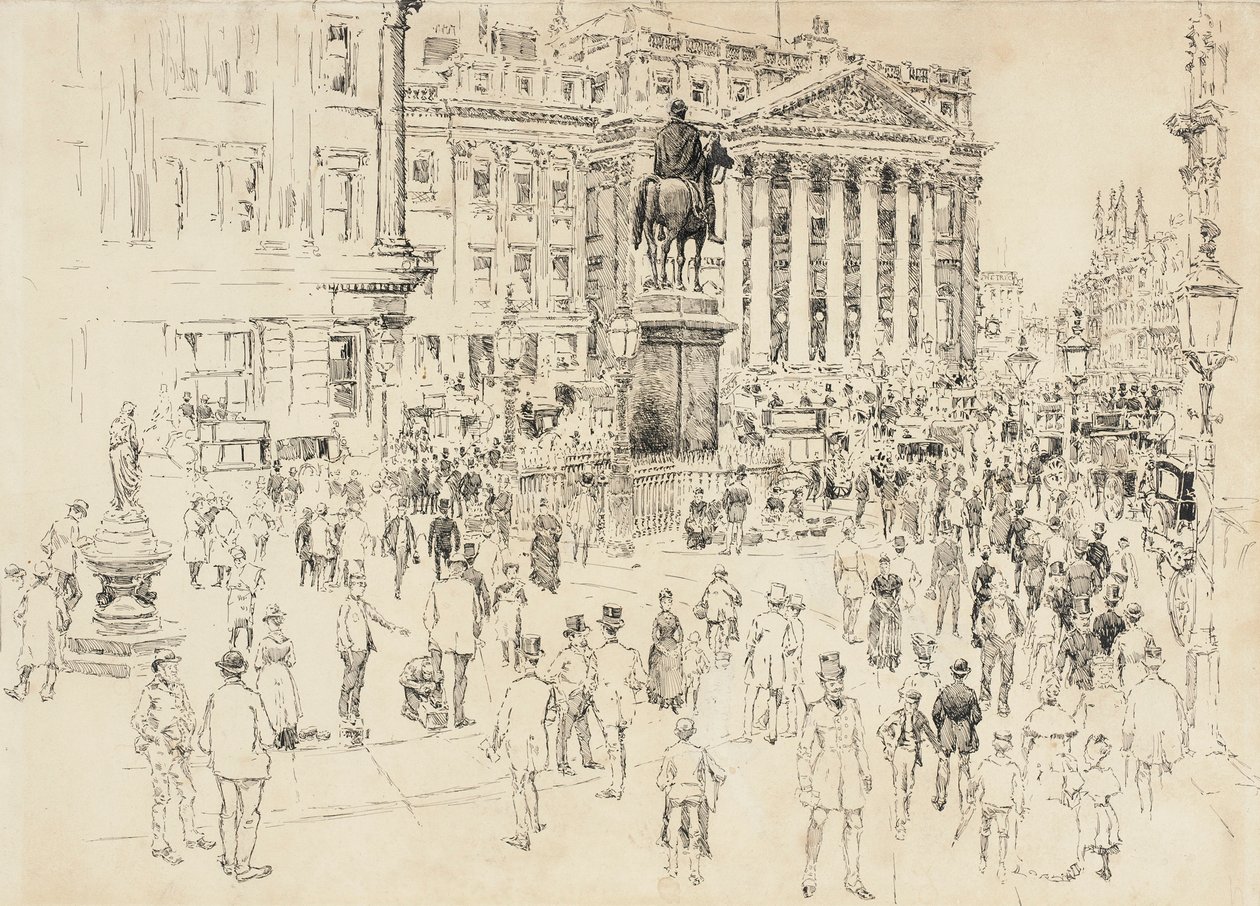 A Mansion House, residência do Lord Mayor de Joseph Pennell