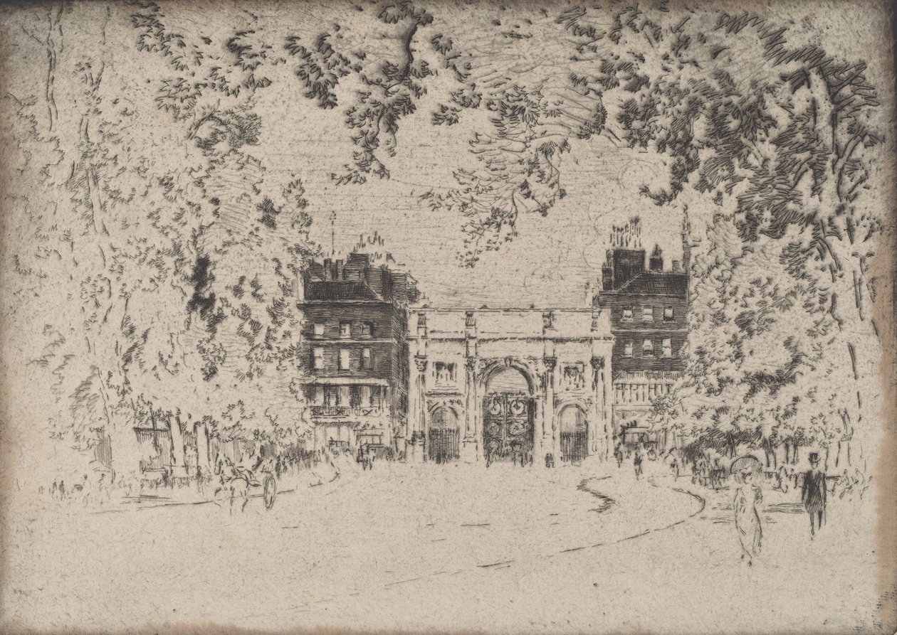 O Arco de Mármore, 1905. de Joseph Pennell