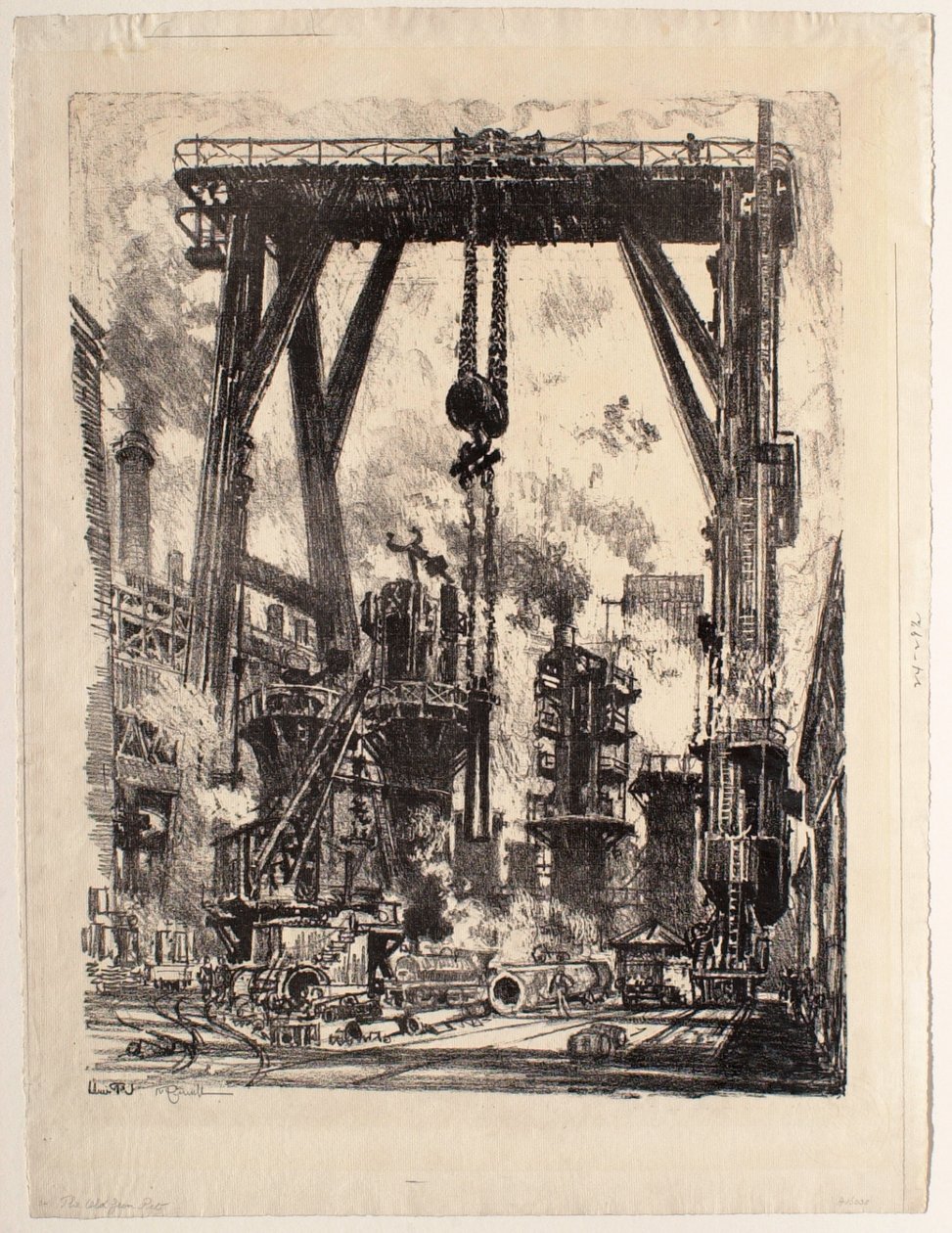 A antiga posição de canhões de Joseph Pennell
