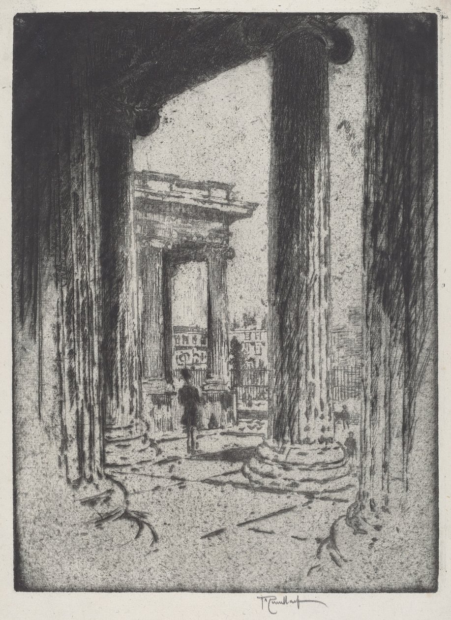 O pórtico, Museu Britânico de Joseph Pennell
