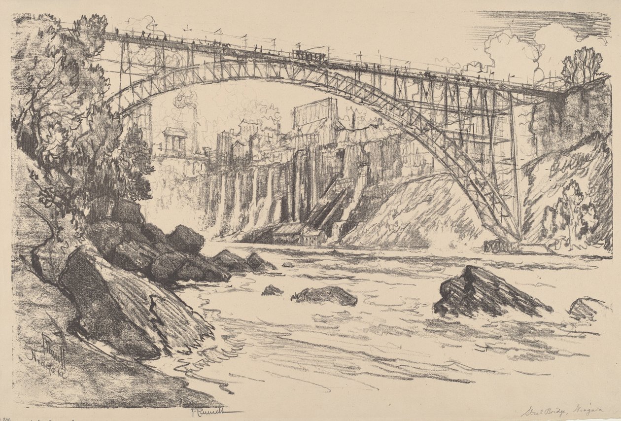 A ponte de aço de Joseph Pennell