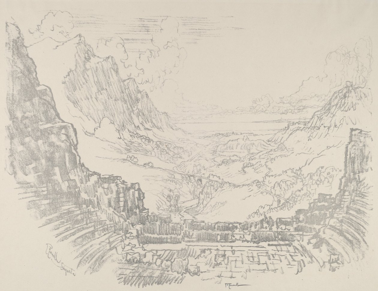 O Teatro, Segesta de Joseph Pennell