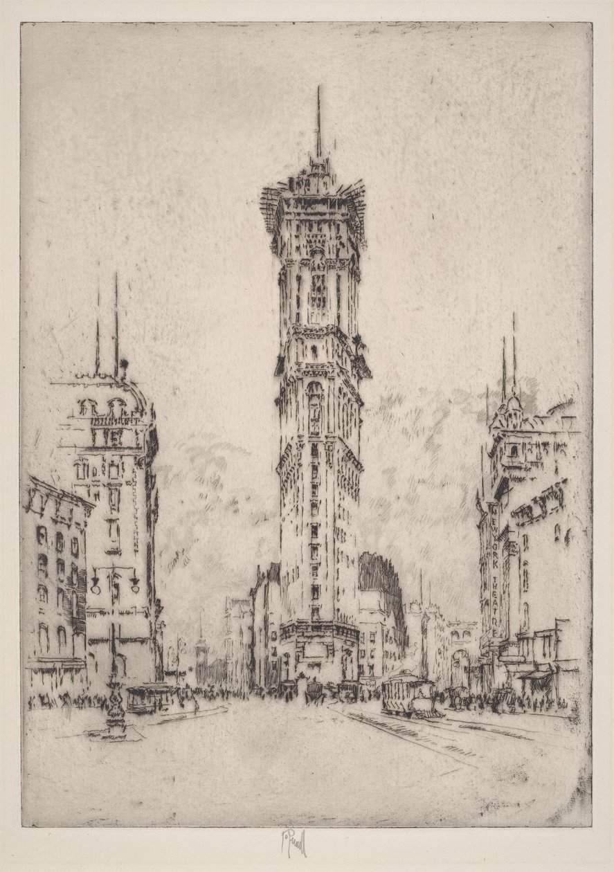 O edifício do Times de Joseph Pennell
