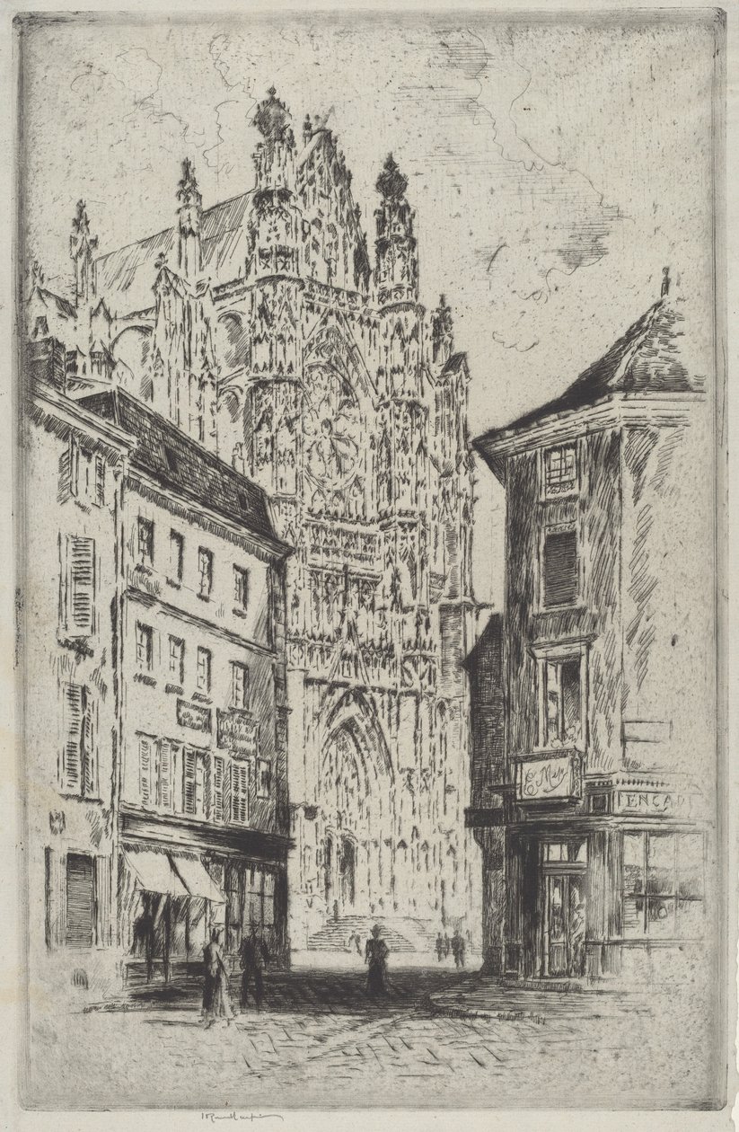 O Transepto, Beauvais de Joseph Pennell