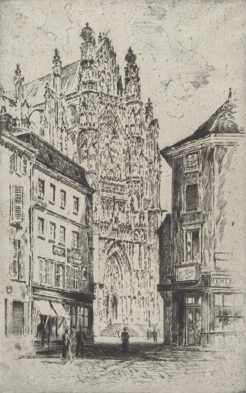 The Transept, Beauvais, 1907. de Joseph Pennell