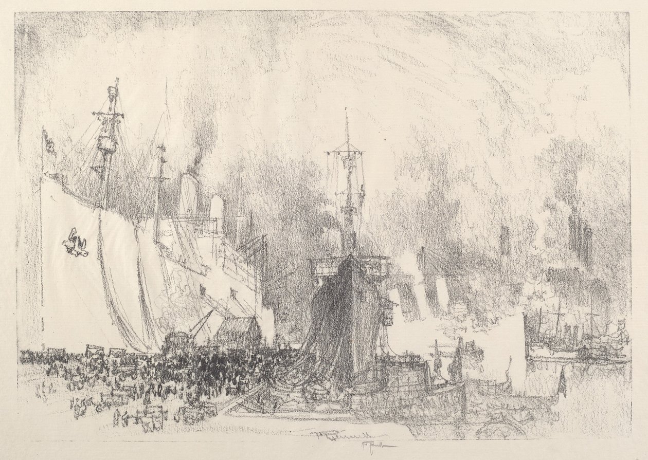 The Transports, 1917. de Joseph Pennell