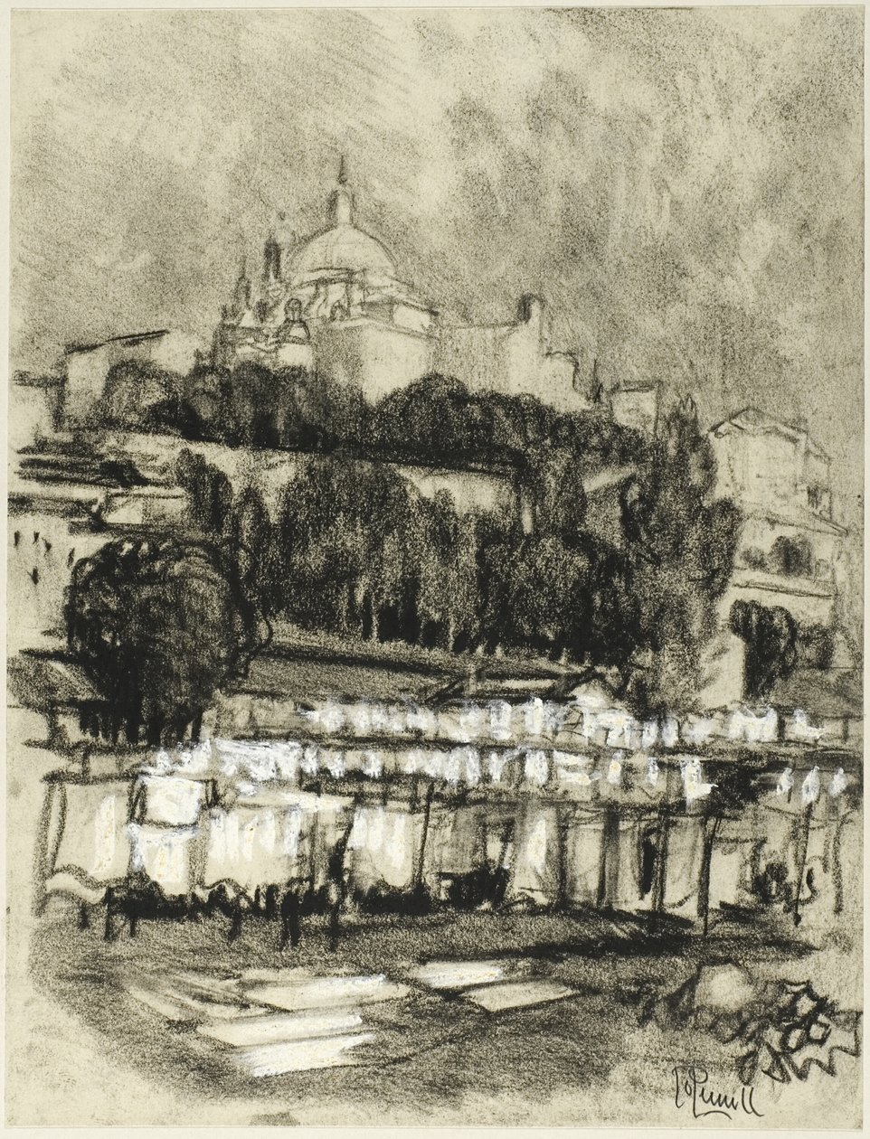 A Lavanderia de Madrid de Joseph Pennell
