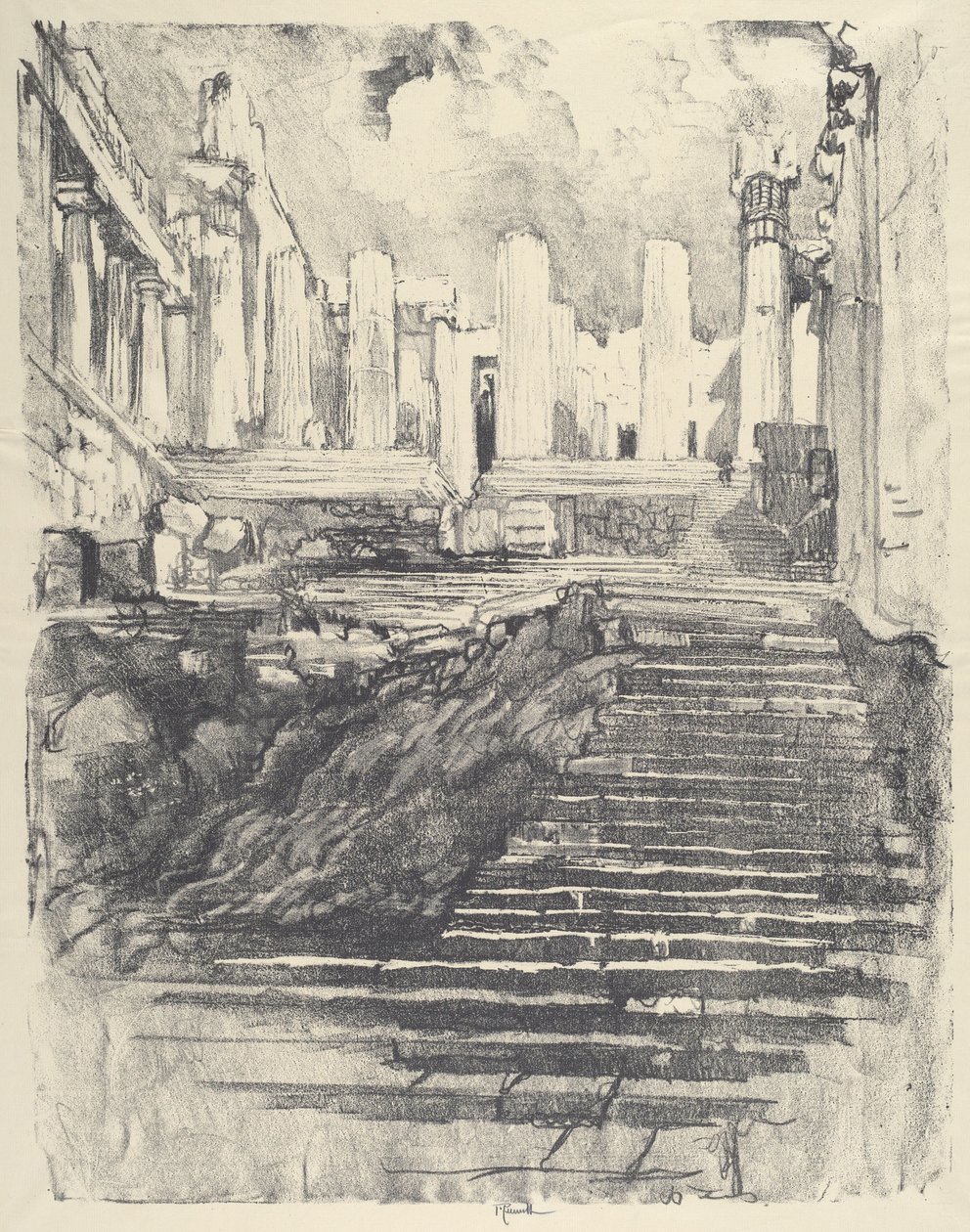 O caminho até a Acrópole de Joseph Pennell