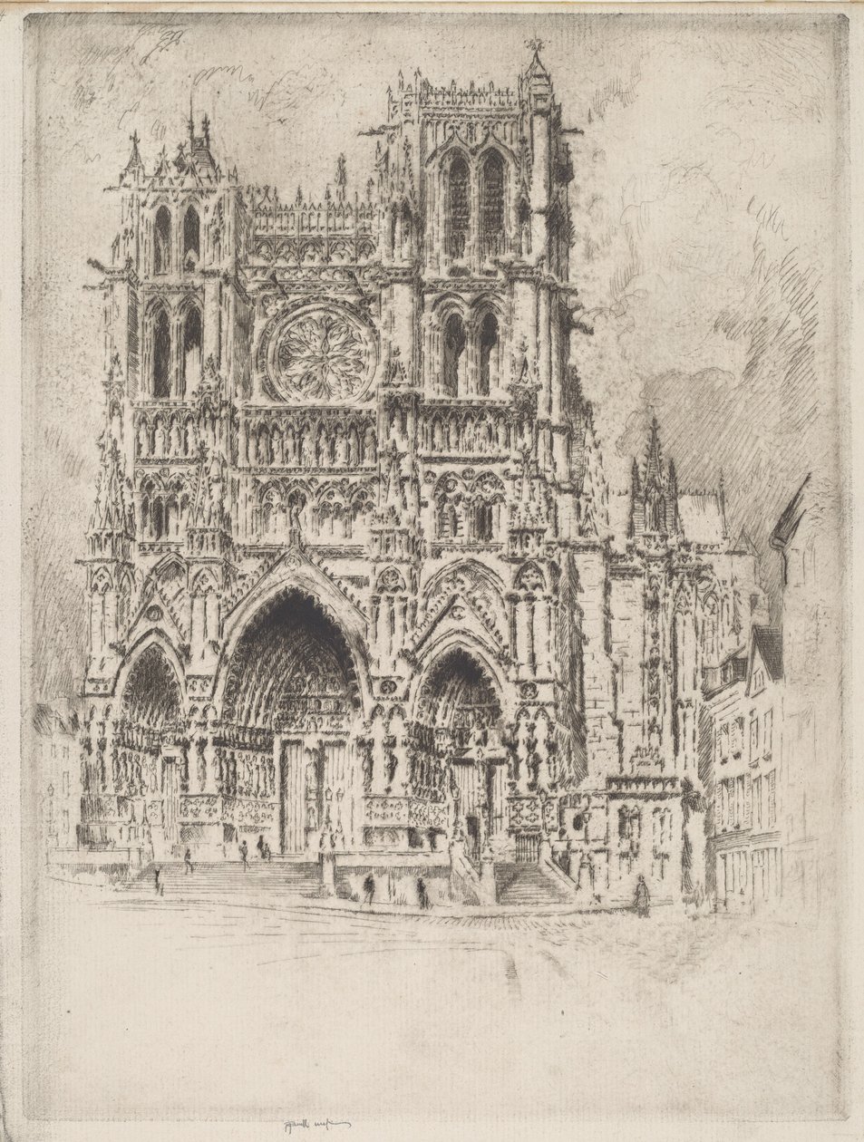 A Frente Oeste, Amiens de Joseph Pennell