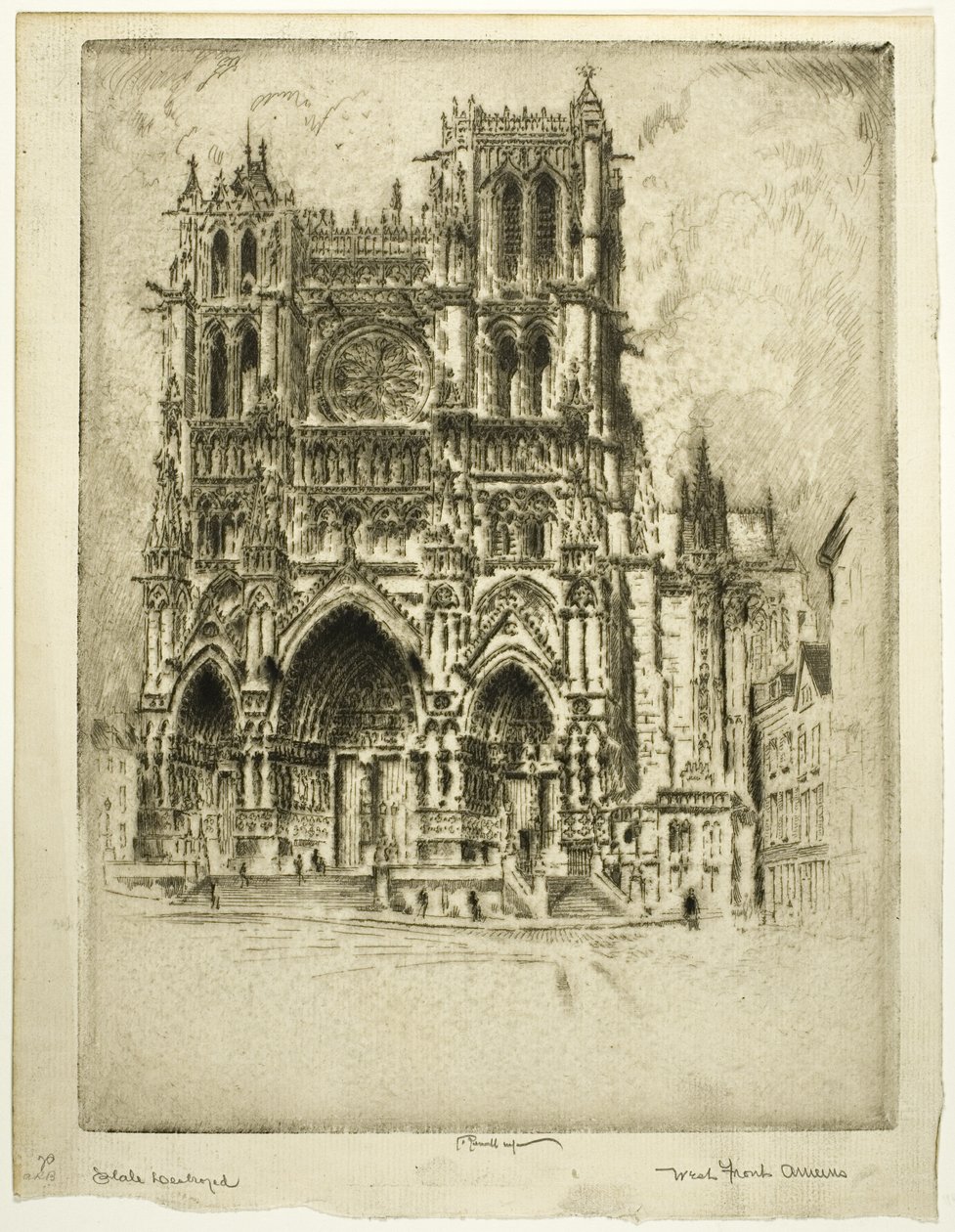 A Frente Oeste, Amiens de Joseph Pennell