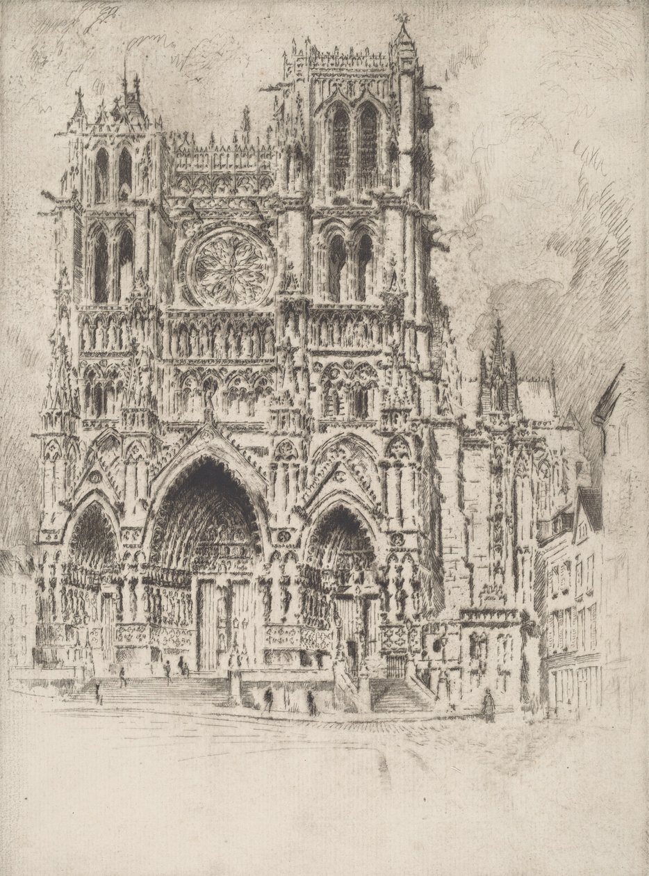 A Frente Oeste, Amiens, 1907. de Joseph Pennell