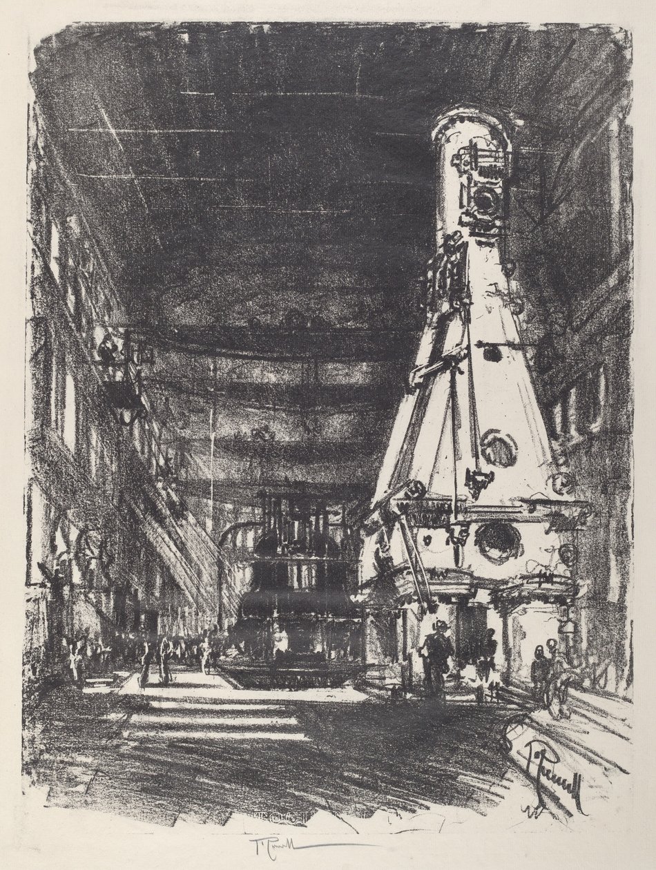 The White and Black Hammers, 1917. de Joseph Pennell