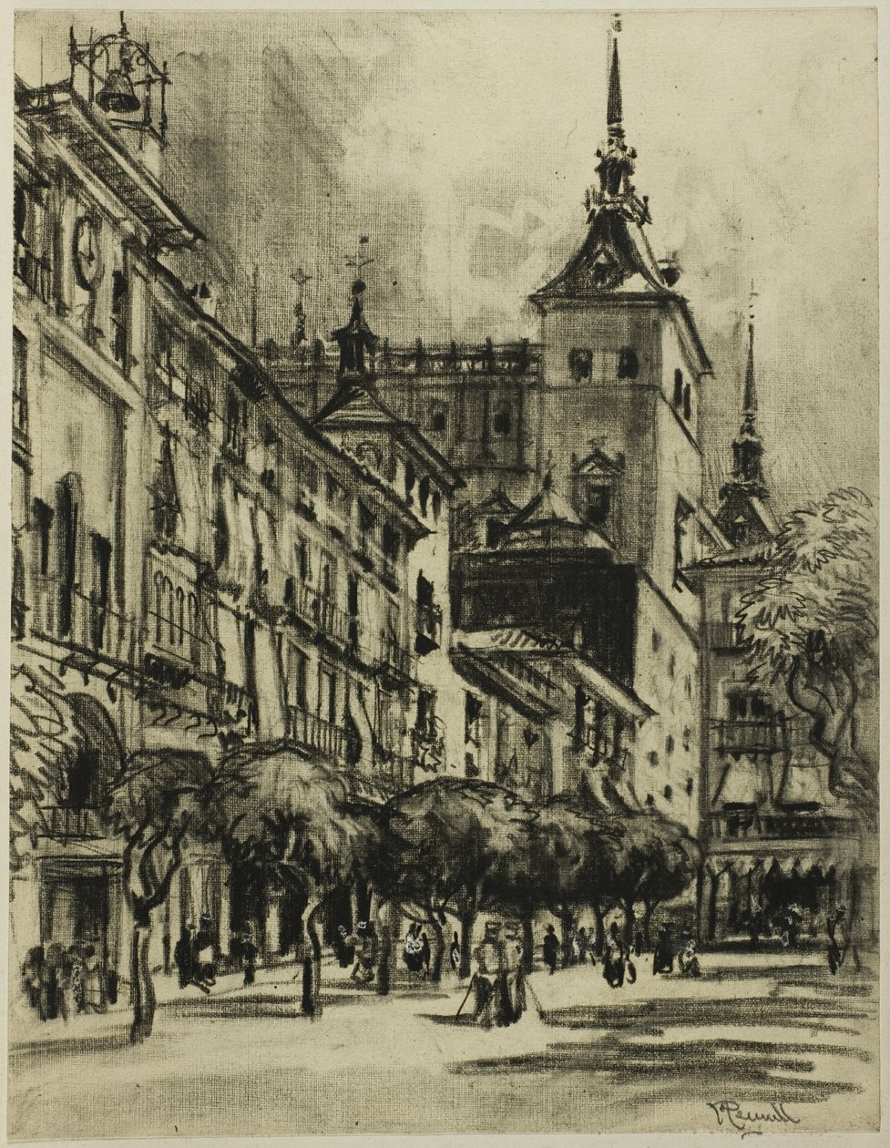 O Zocodover, Toledo de Joseph Pennell