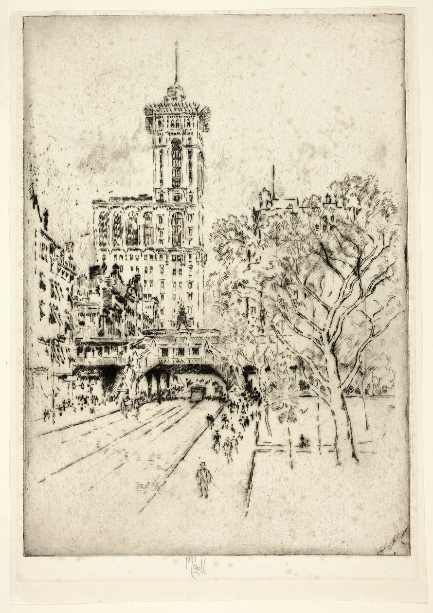 Times Building e 42nd Street de Joseph Pennell