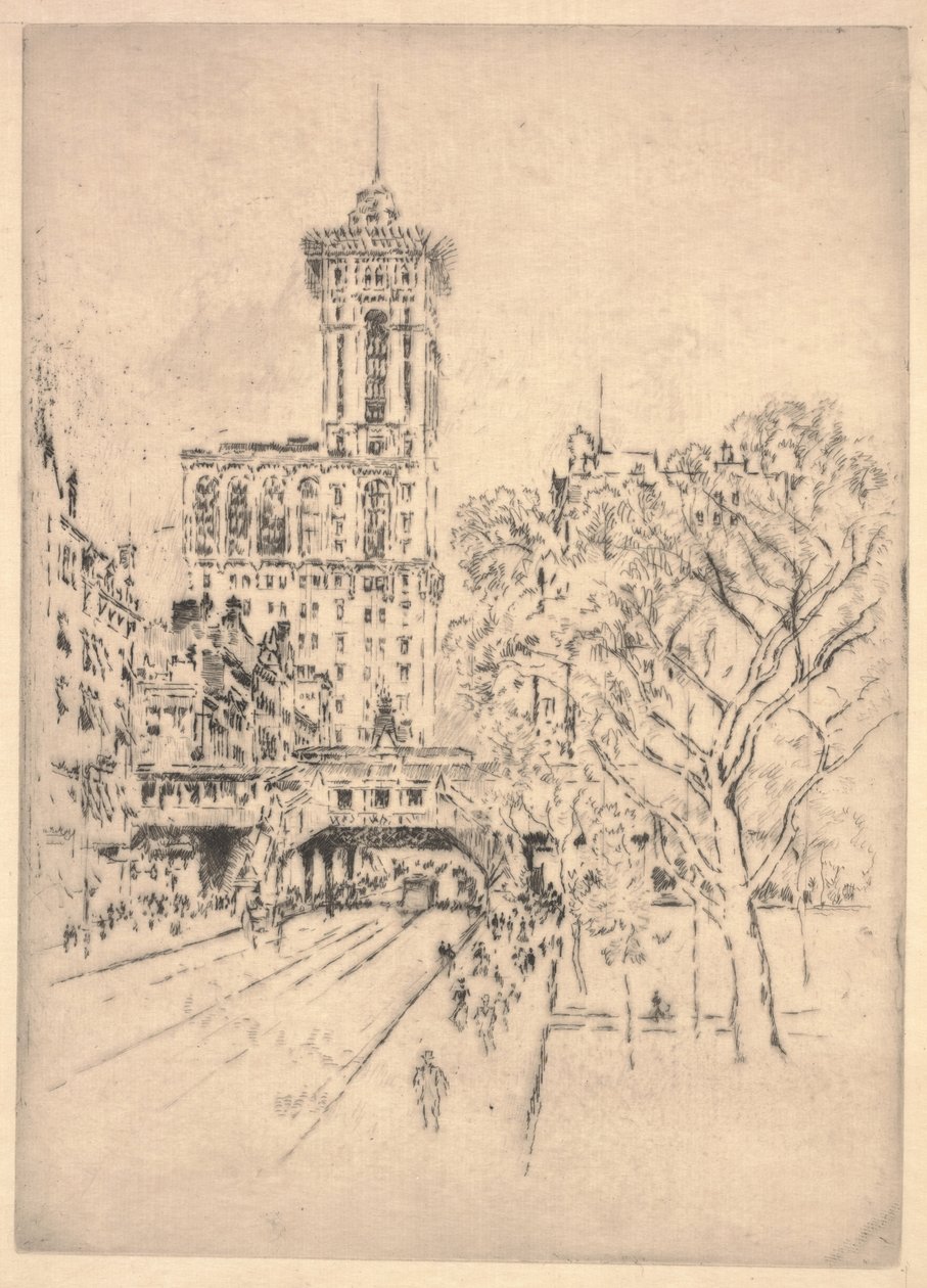 Times Building e 42nd Street de Joseph Pennell