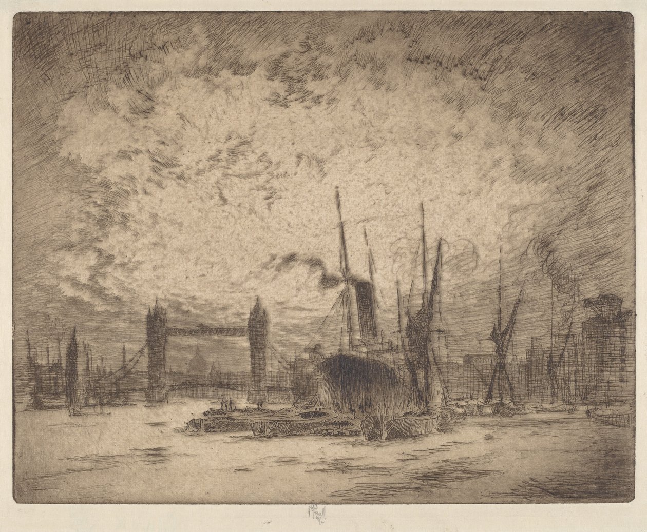 Ponte da Torre, Noite de Joseph Pennell
