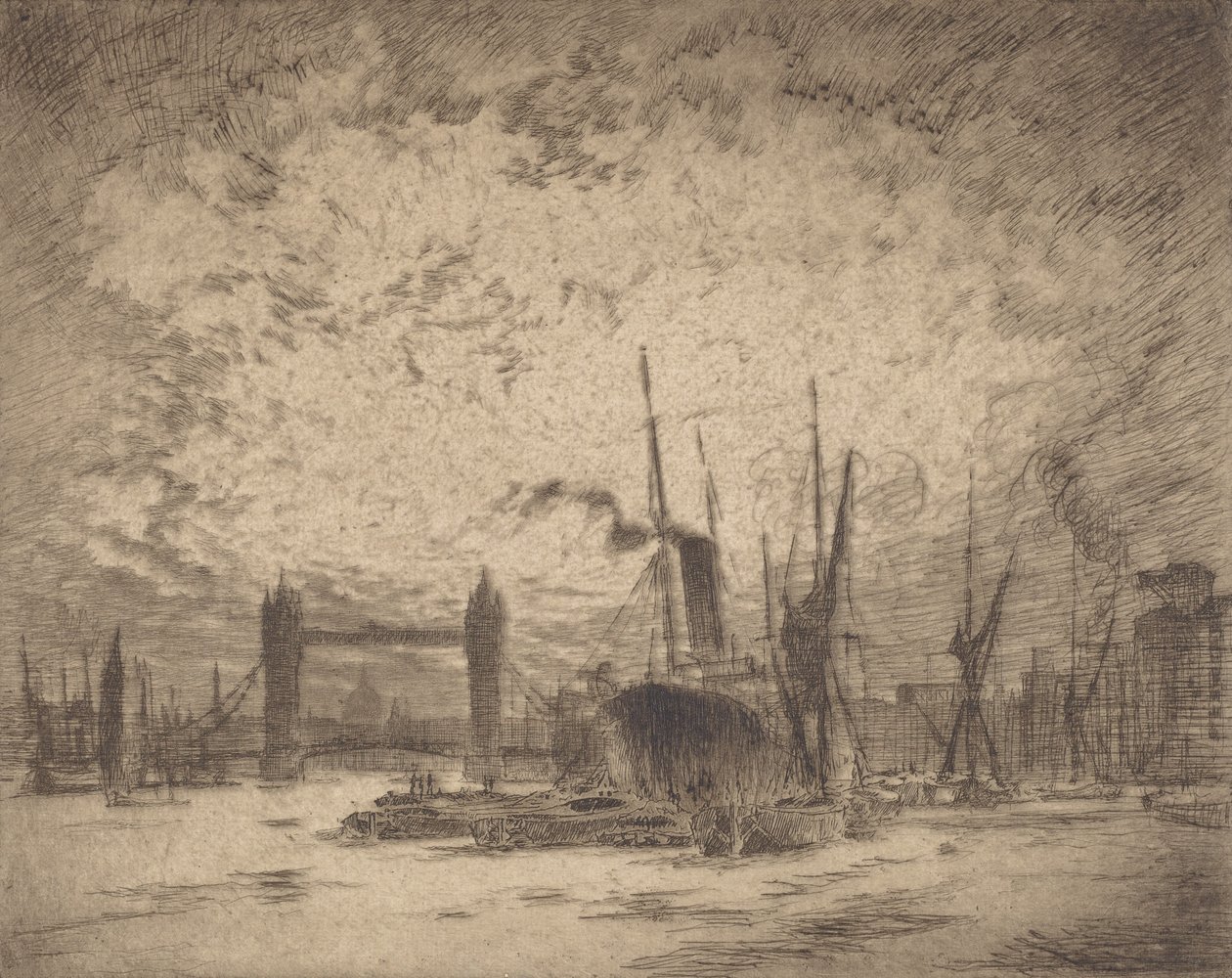 Ponte da Torre, noite, 1905. de Joseph Pennell