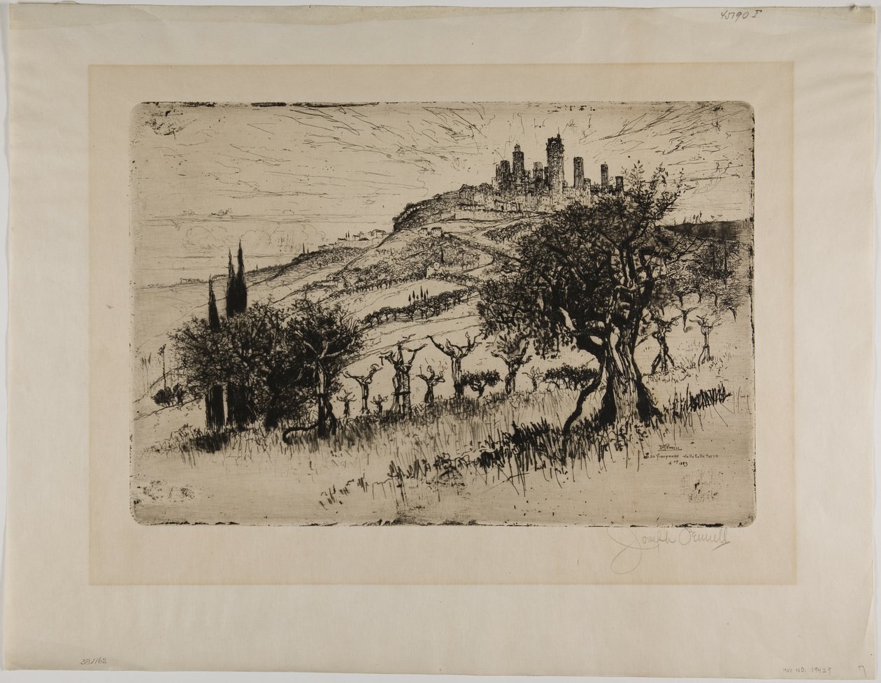 Torres de San Gimignano, Fora dos Muros de Joseph Pennell