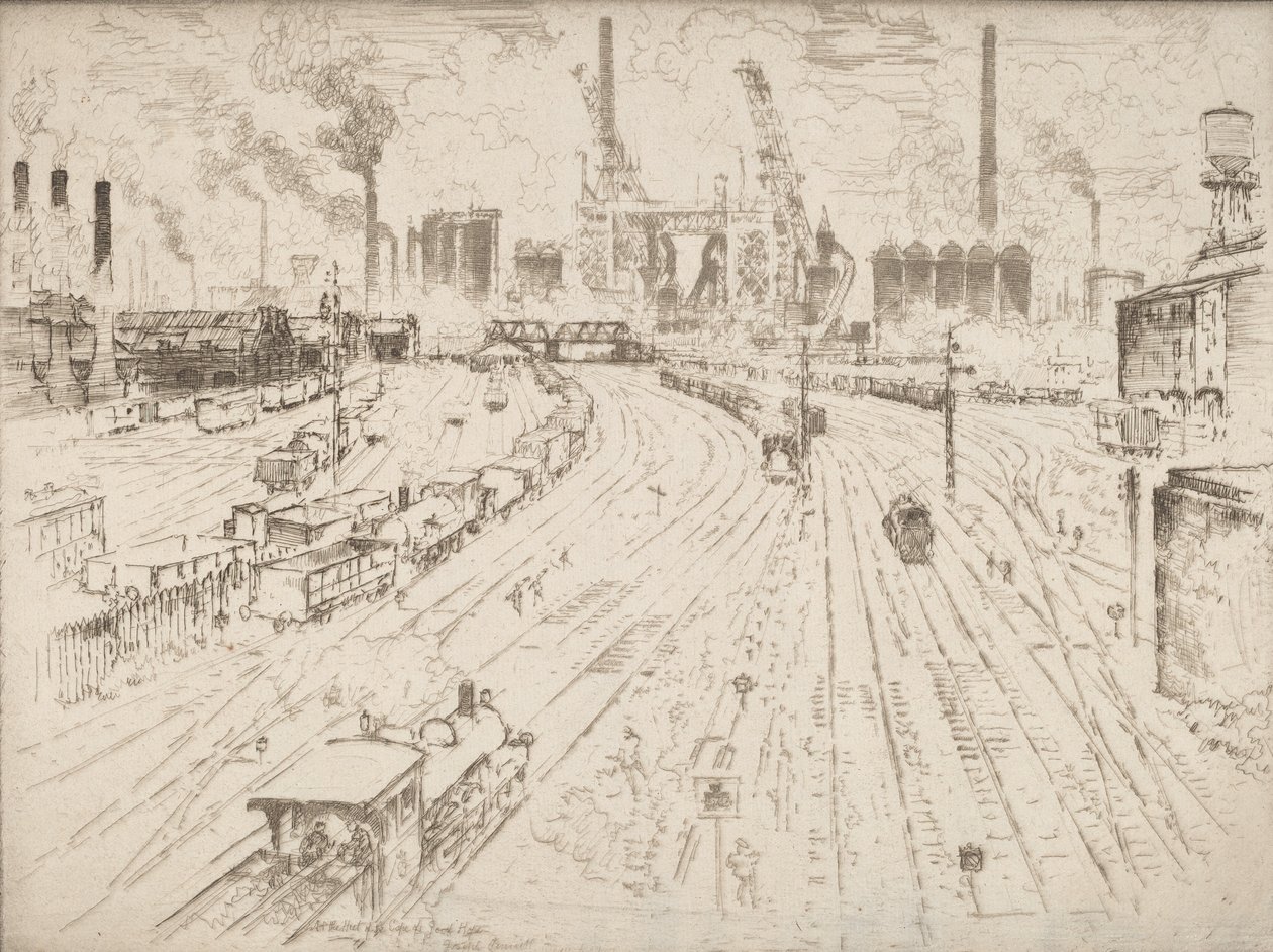 Pistas, Oberhausen, 1910. de Joseph Pennell