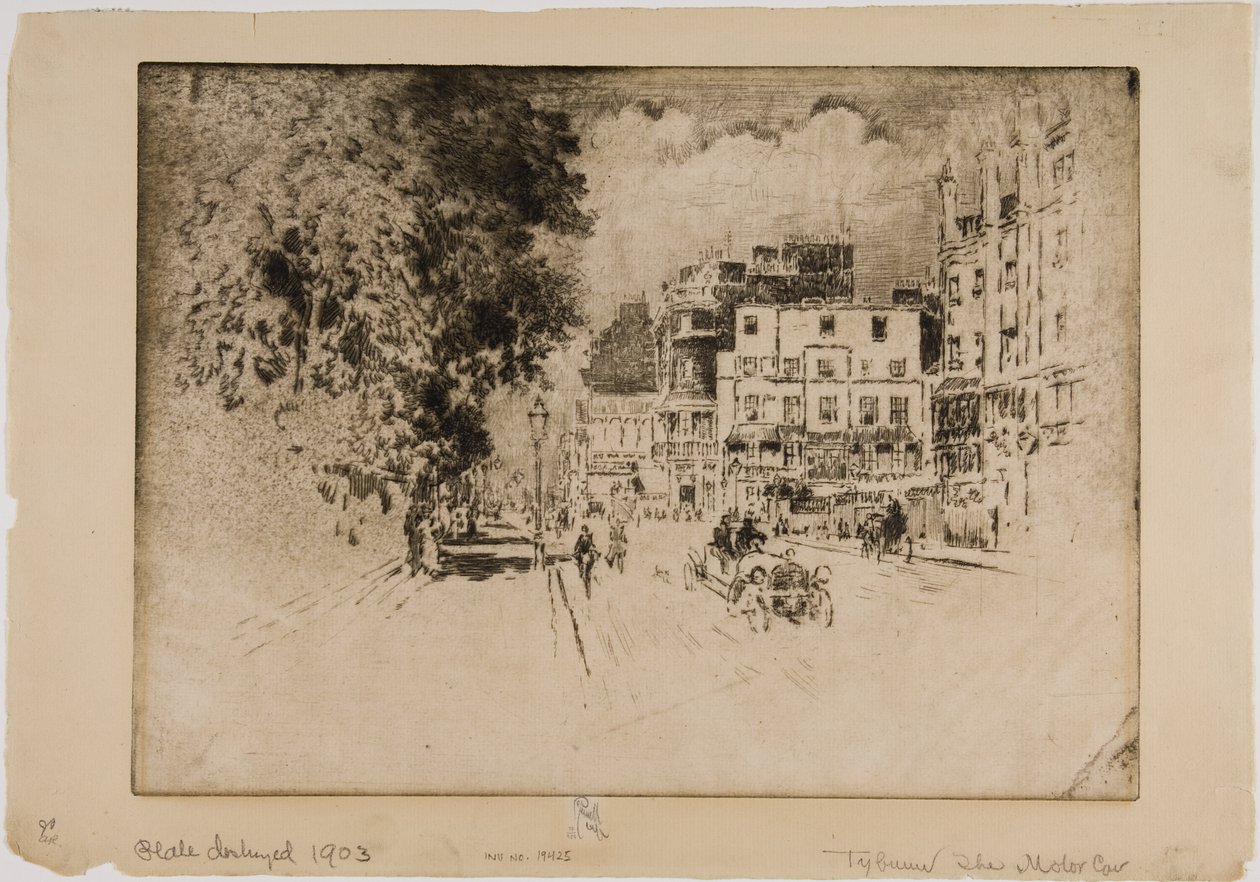 Tyburn, o automóvel de Joseph Pennell