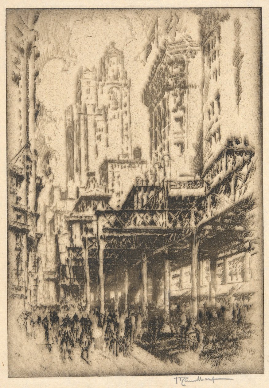 Sem título (The El) de Joseph Pennell