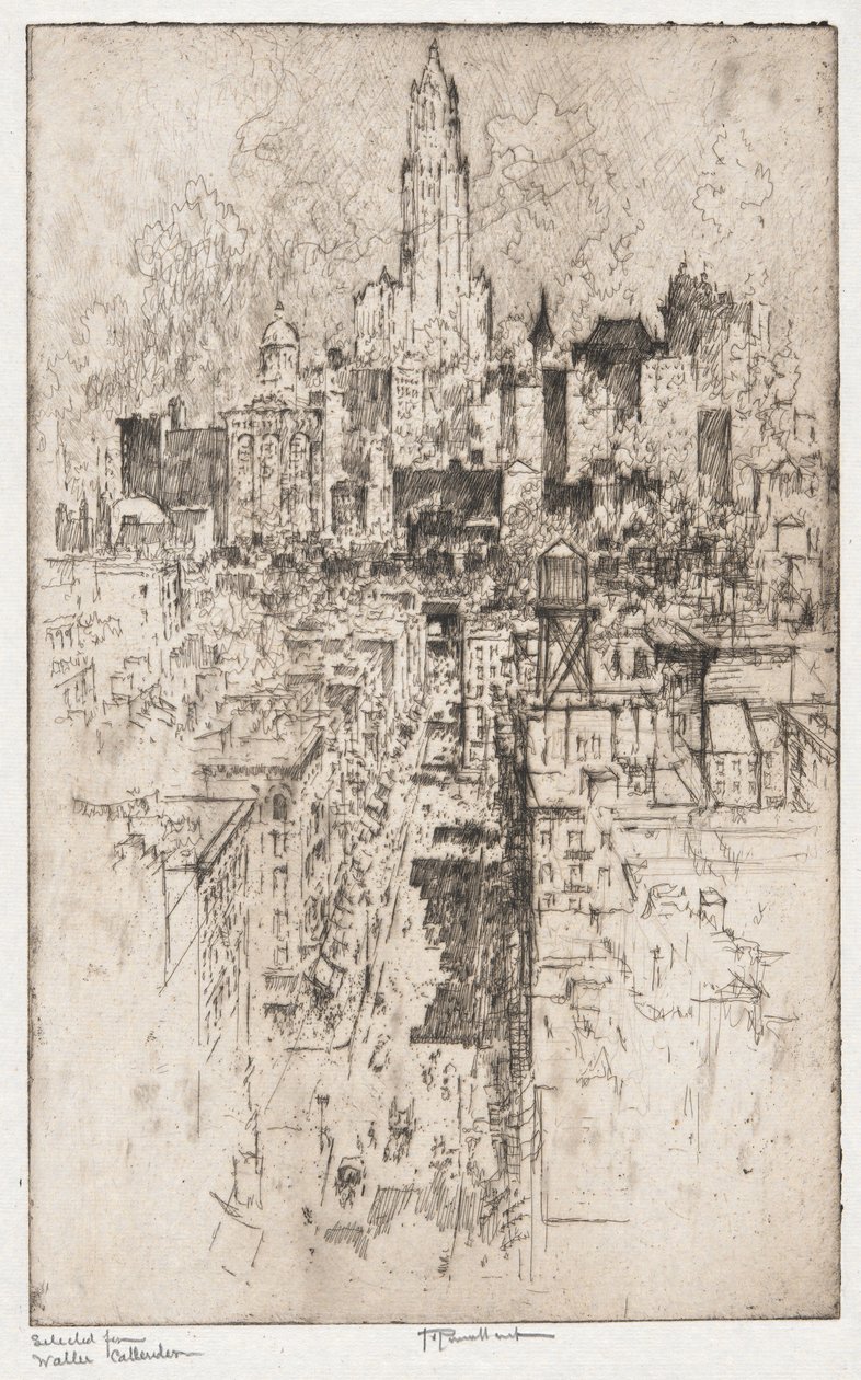 Até o Woolworth de Joseph Pennell